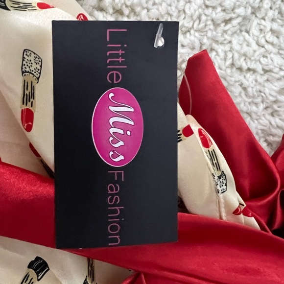 Girls 3T Little Miss Fashion Lipstick Sleeveless Dress NWT - Picture 3 of 7